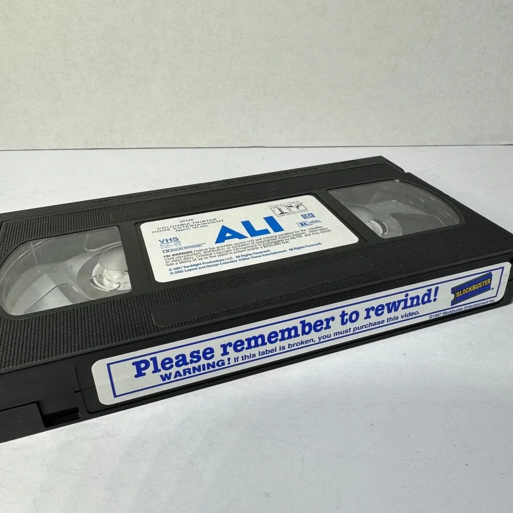 Ali VHS 2001 Will Smith Muhammad Ali‎ Michael Mann Columbia TriStar Drama Movie